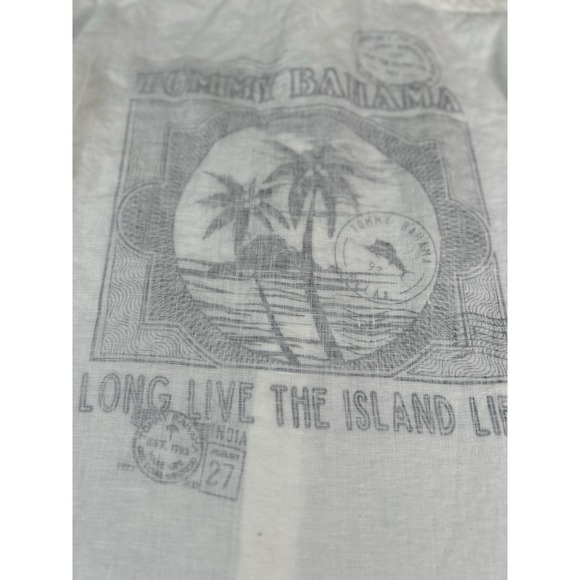 Tommy Bahama Other - Tommy Bahama Ebroidered Med  Long Live Island Life 100 % Linen